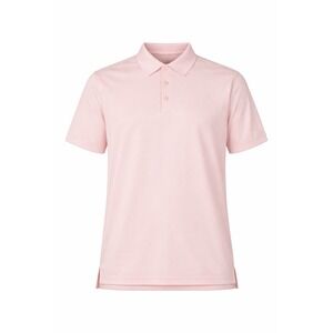 Divots DriWay Mens XL Pink Short Sleeve Golf Polo Shirt Moisture Wicking Pique